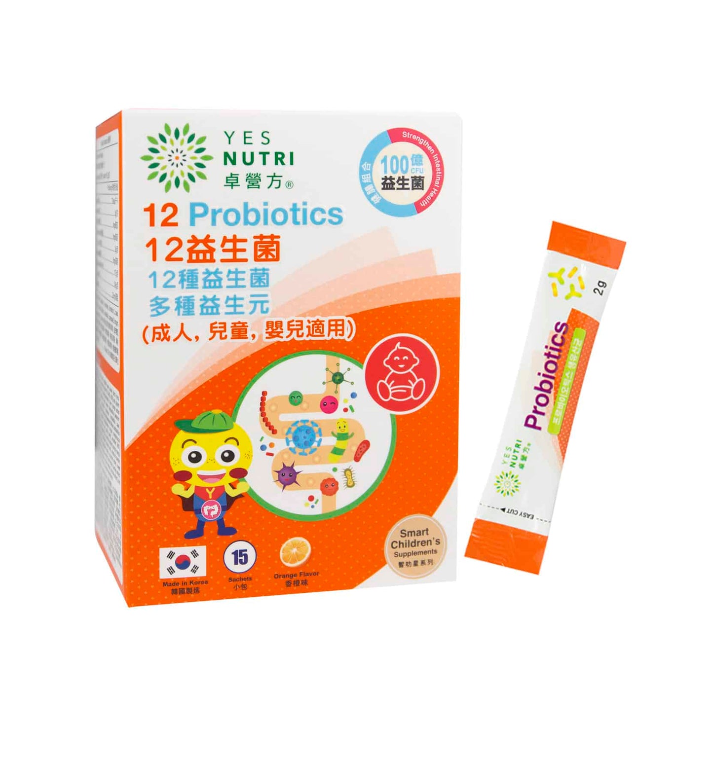 卓营方12益生菌(多种益生元 成人,儿童,婴儿适用)